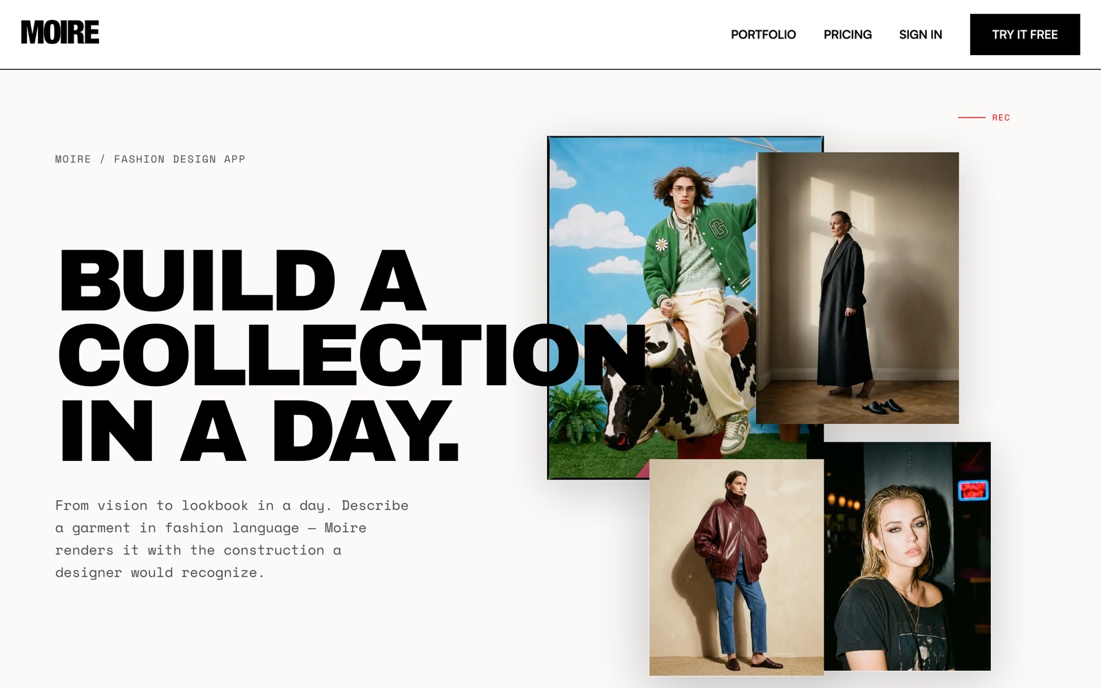 Moire, build a collection in a day